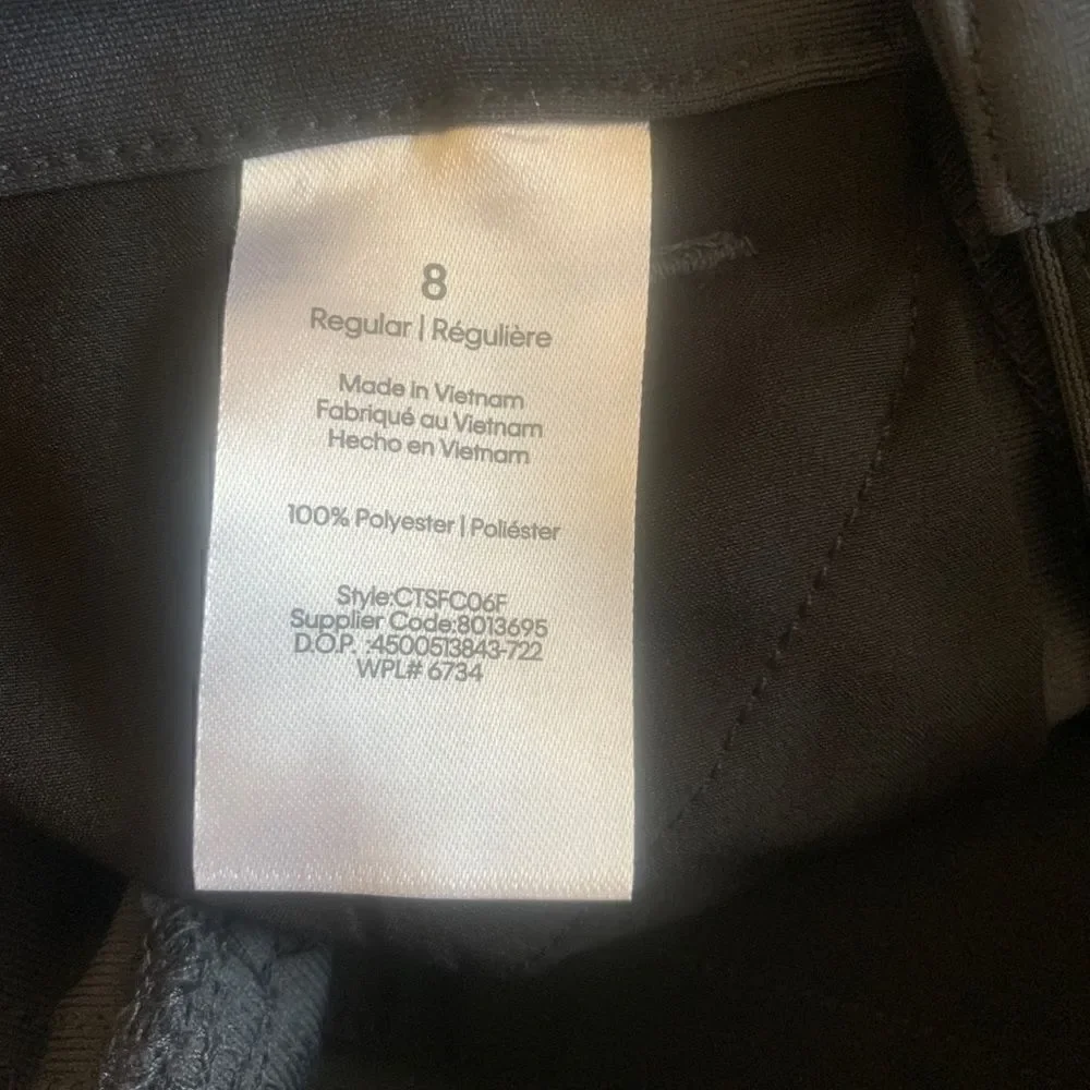 Calvin Klein 5 pocket stretch fabric slim fit pants